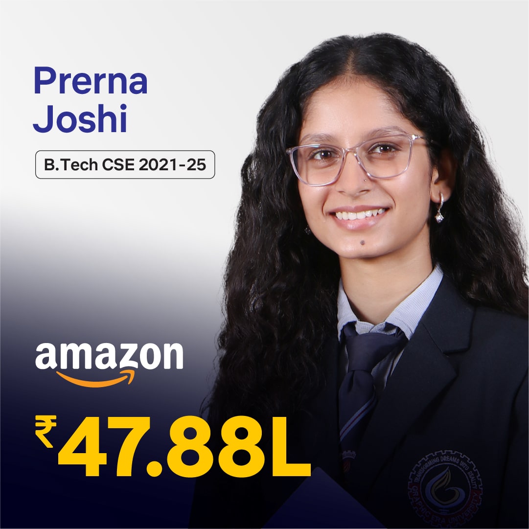Prerna Joshi placed in Amazon