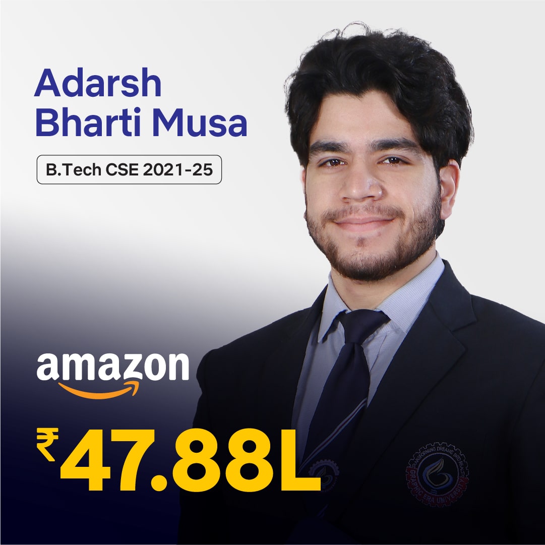 Adarsh Bharti Musa placed in Amazon