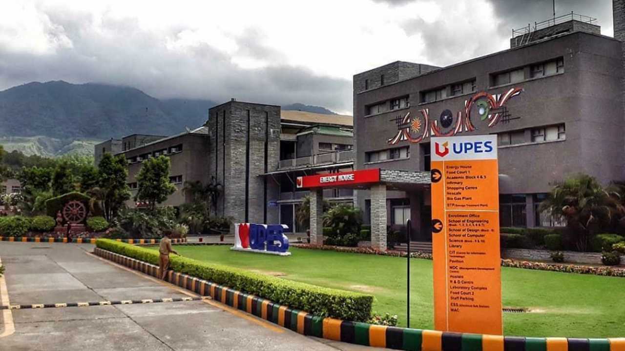 UPES University Campus, clean UI style